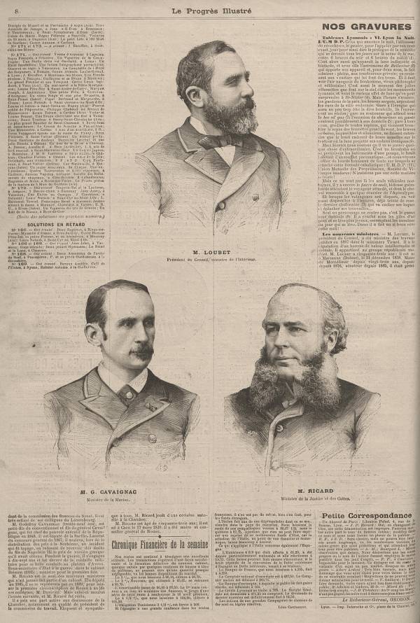 M. Cavaignac  :  les nouveaux ministres