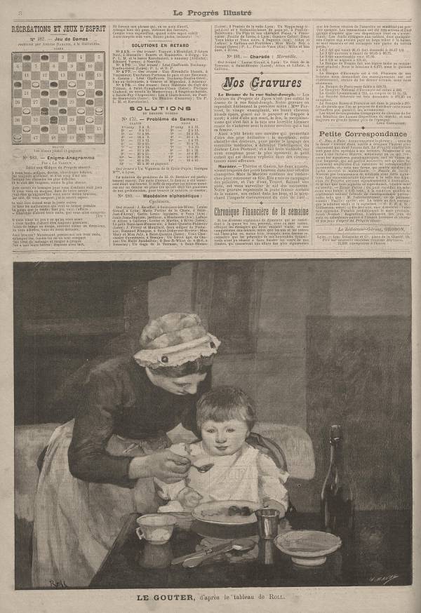 Le souper, d'après un tableau de Roll