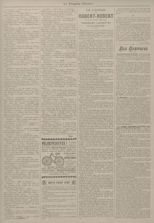 
						Affichage en mode lecture de la page
					