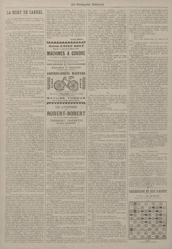 
						Affichage en mode lecture de la page
					