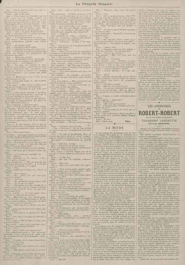 
						Affichage en mode lecture de la page
					