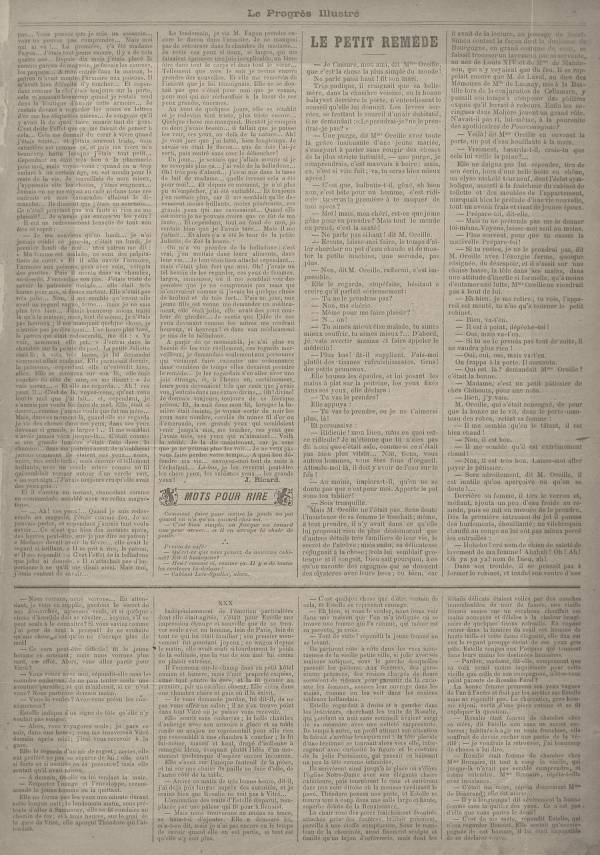 
						Affichage en mode lecture de la page
					