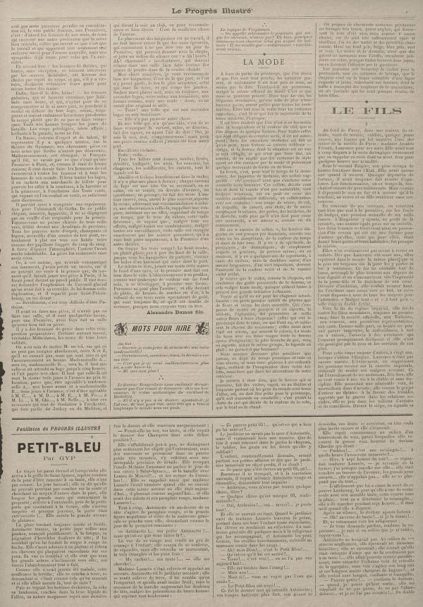 
						Affichage en mode lecture de la page
					