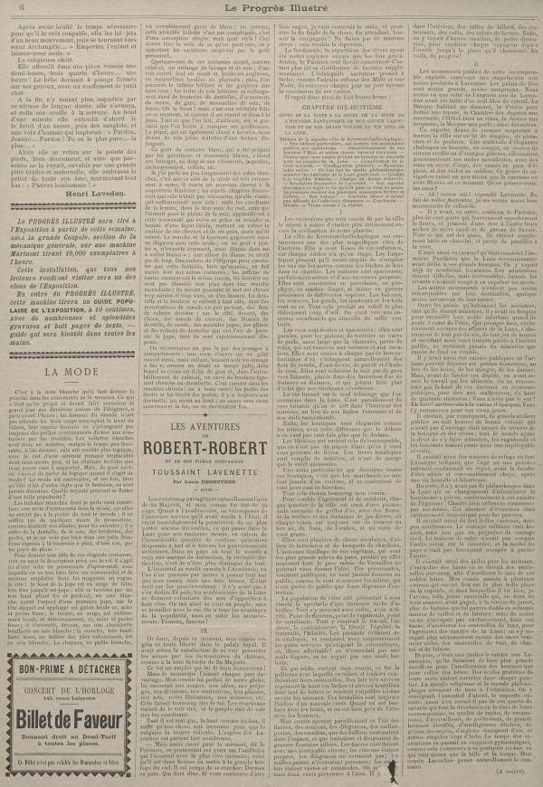 
						Affichage en mode lecture de la page
					