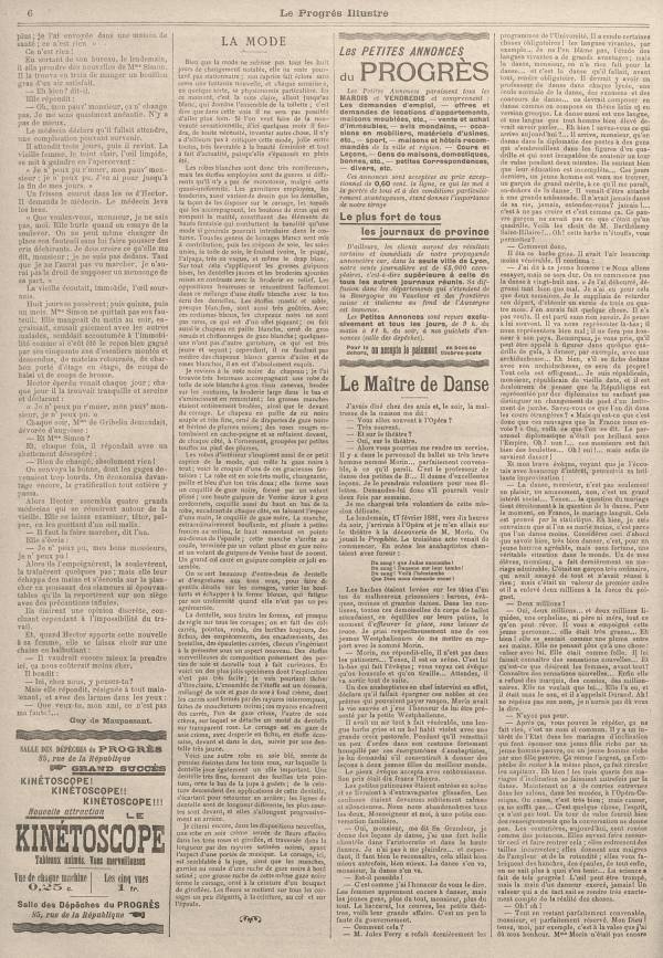 
						Affichage en mode lecture de la page
					