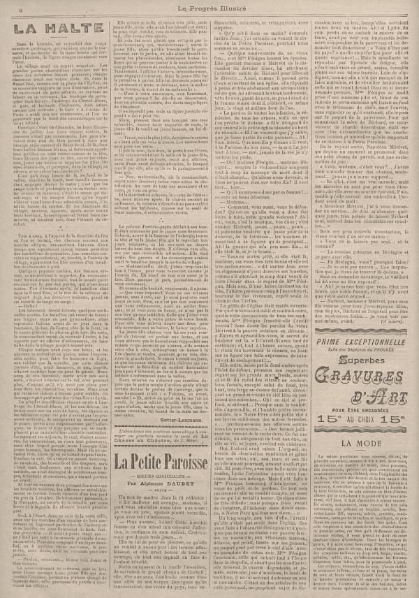 
						Affichage en mode lecture de la page
					