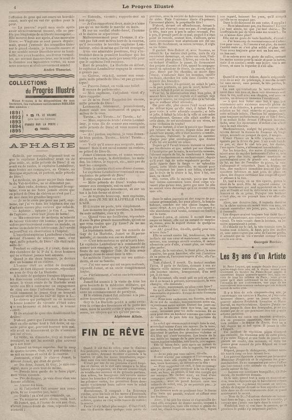 
						Affichage en mode lecture de la page
					