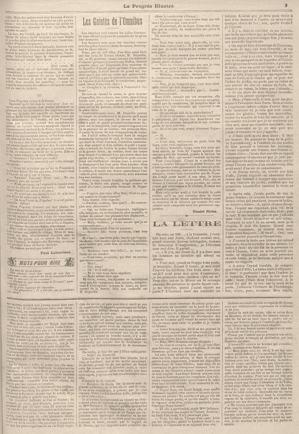 
						Affichage en mode lecture de la page
					