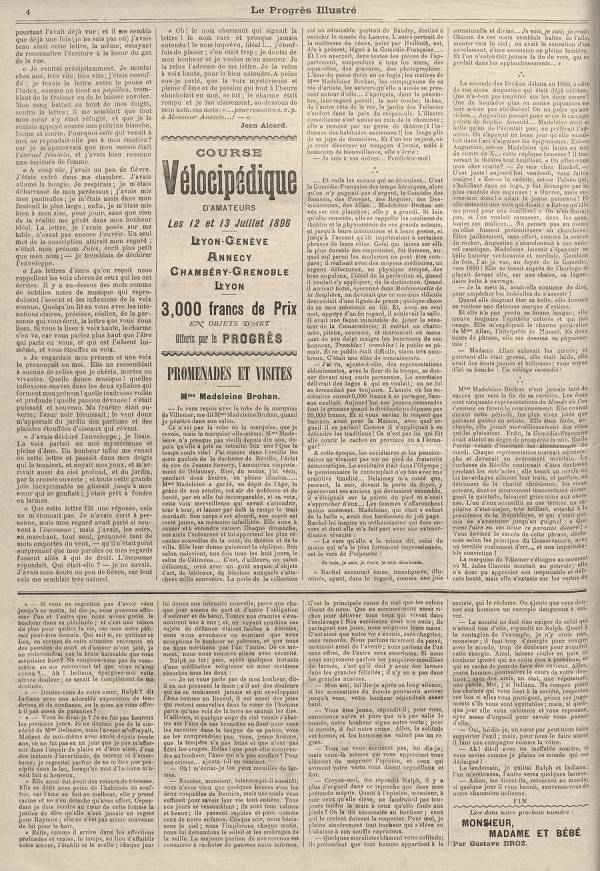 
						Affichage en mode lecture de la page
					