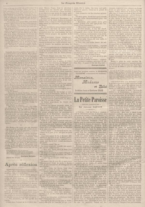 
						Affichage en mode lecture de la page
					