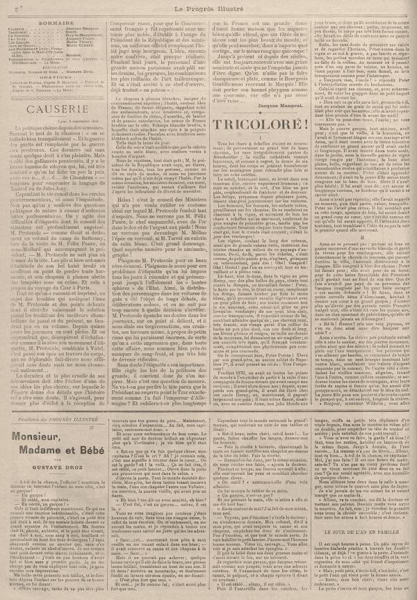 
						Affichage en mode lecture de la page
					