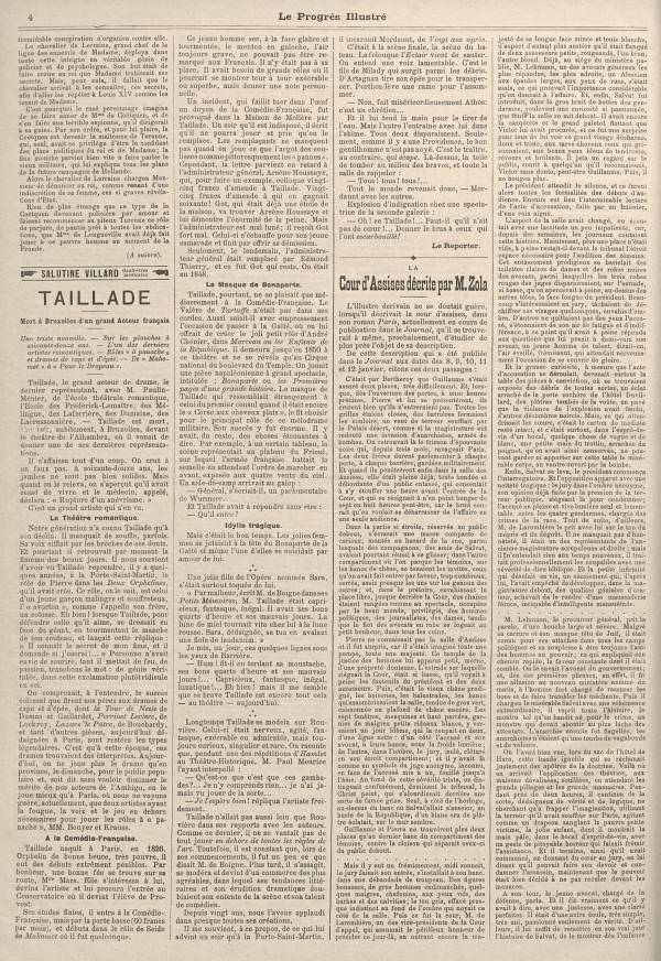 
						Affichage en mode lecture de la page
					