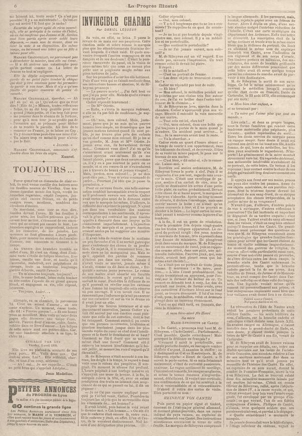 
						Affichage en mode lecture de la page
					