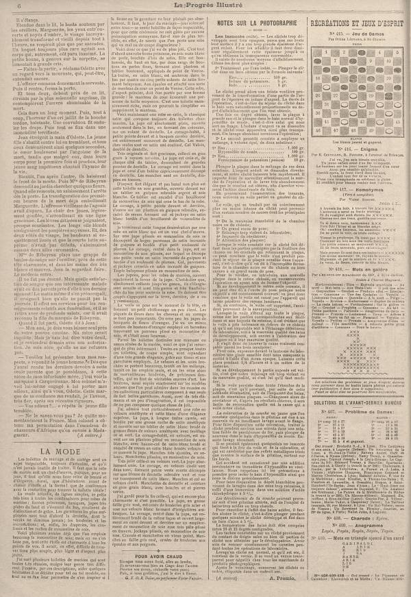 
						Affichage en mode lecture de la page
					