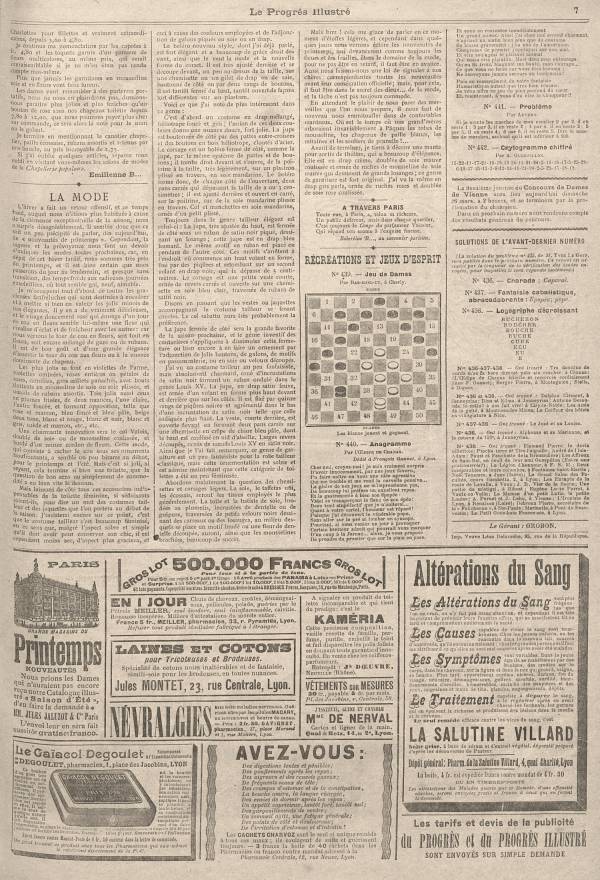 
						Affichage en mode lecture de la page
					