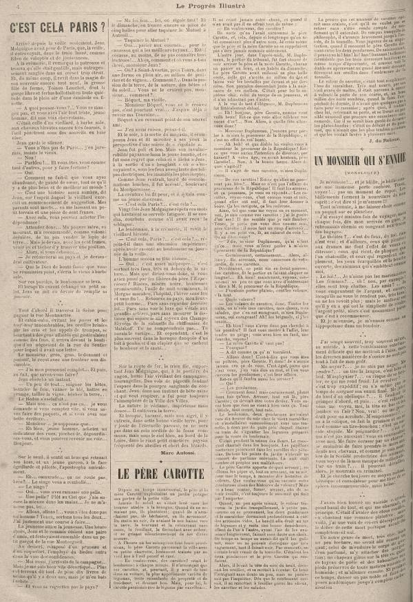 
						Affichage en mode lecture de la page
					