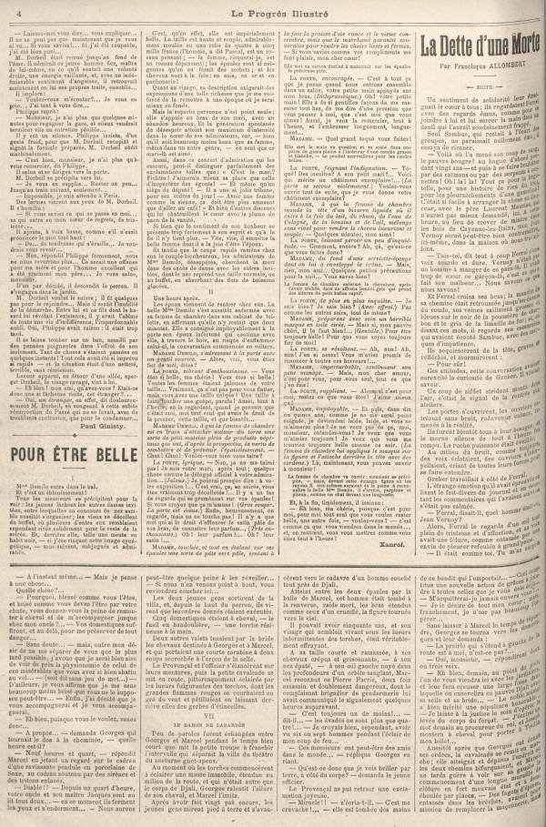 
						Affichage en mode lecture de la page
					