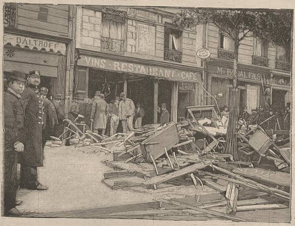 La dynamite à Paris - Le restaurant Véry après l'explosion