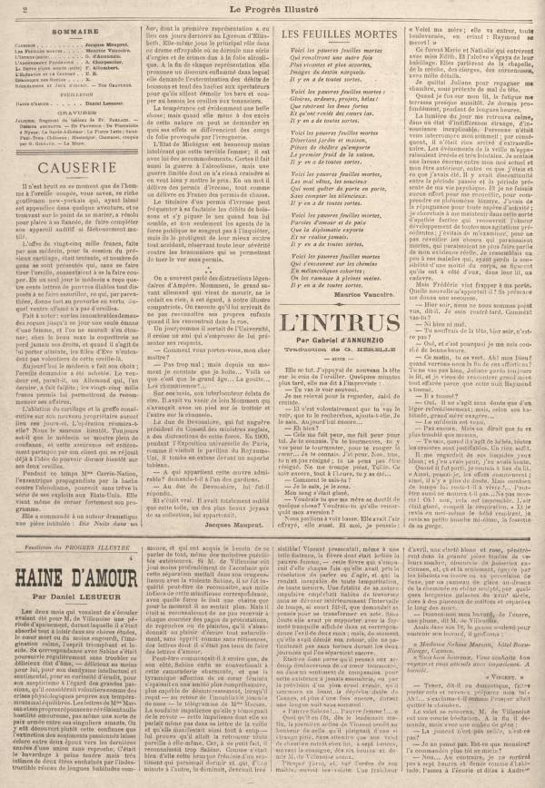 
						Affichage en mode lecture de la page
					