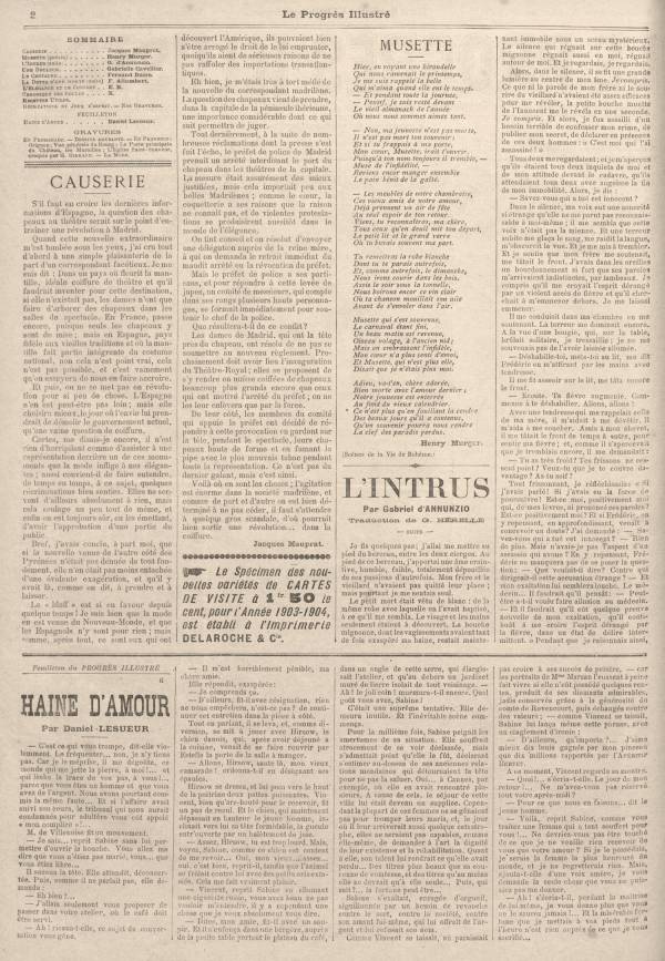
						Affichage en mode lecture de la page
					