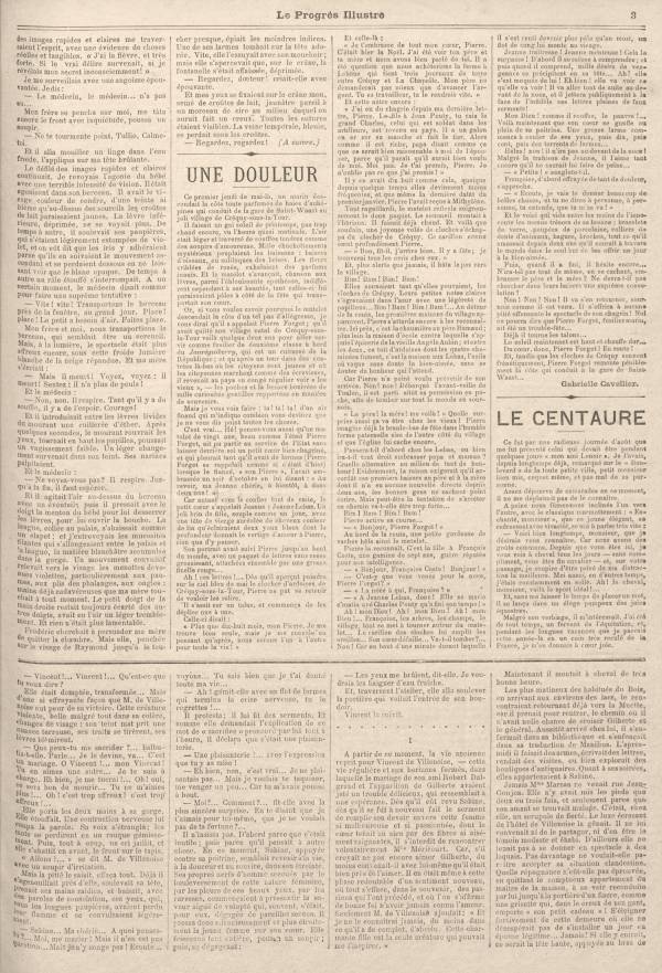 
						Affichage en mode lecture de la page
					