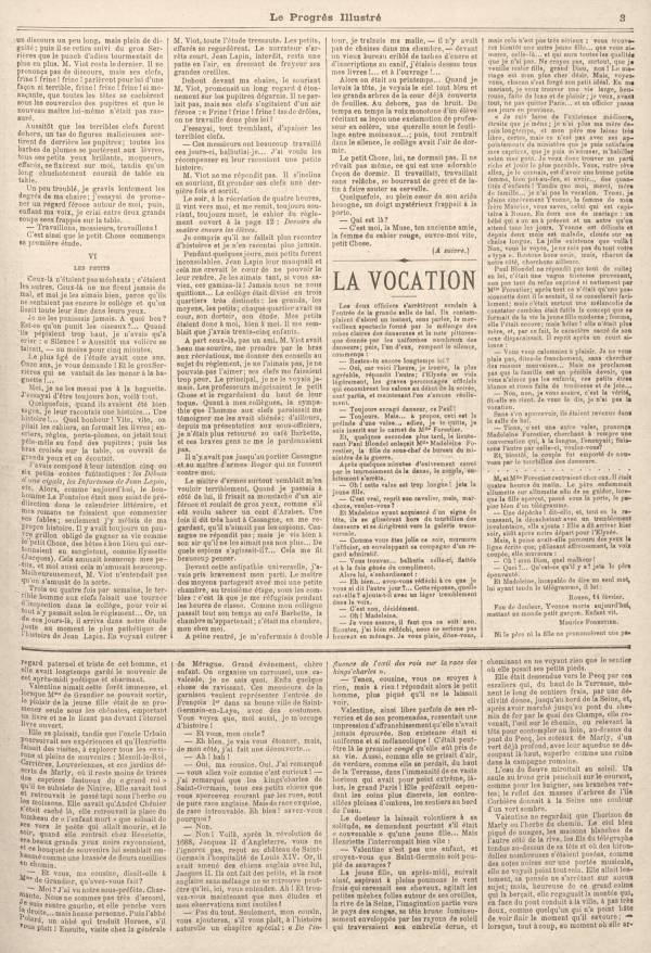 
						Affichage en mode lecture de la page
					
