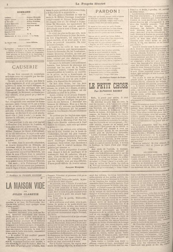 
						Affichage en mode lecture de la page
					