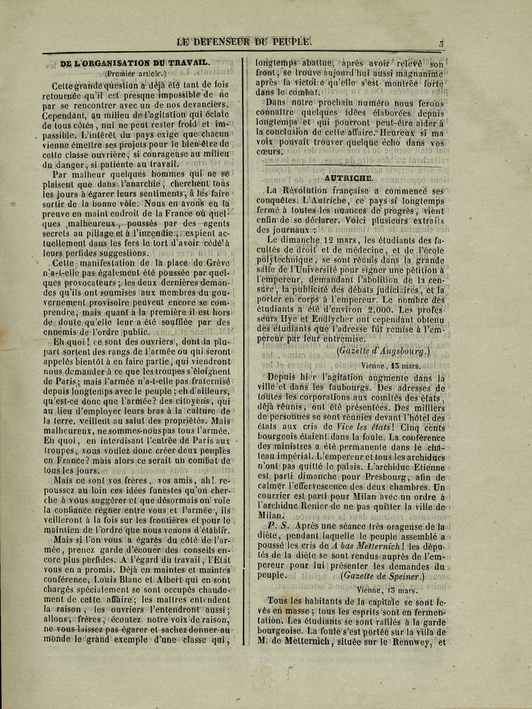 
						Affichage en mode lecture de la page
					