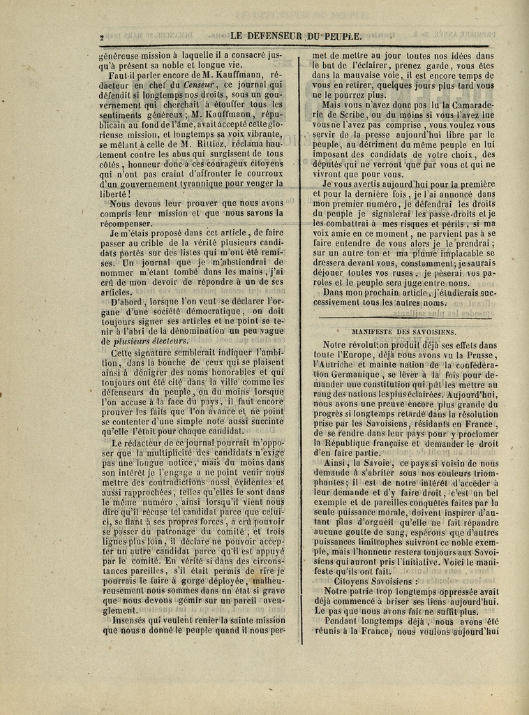 
						Affichage en mode lecture de la page
					