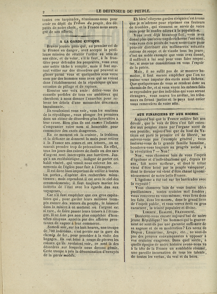 
						Affichage en mode lecture de la page
					