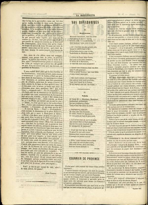 
						Affichage en mode lecture de la page
					