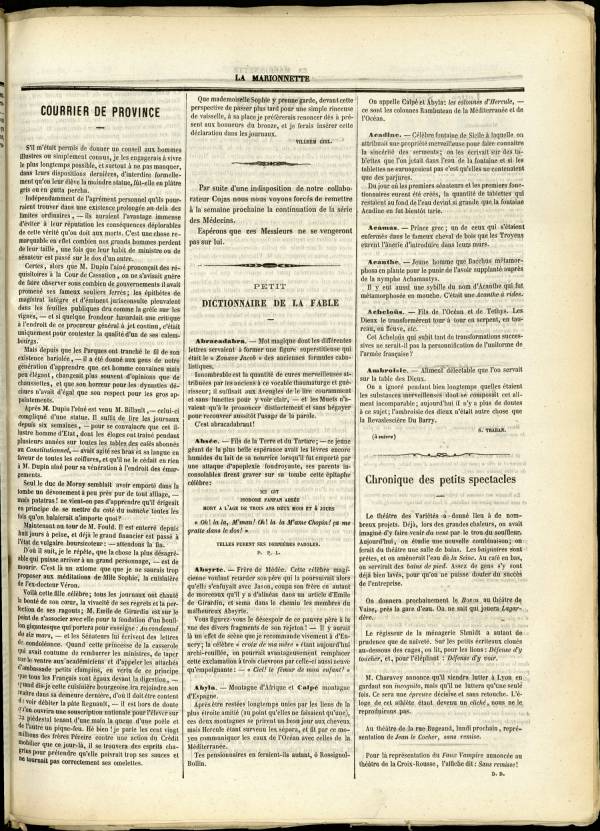 
						Affichage en mode lecture de la page
					