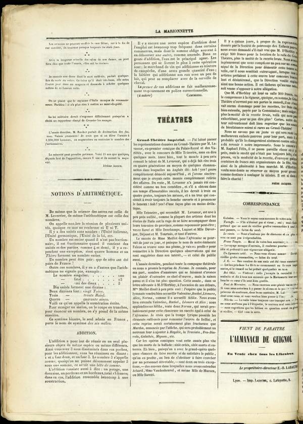 
						Affichage en mode lecture de la page
					