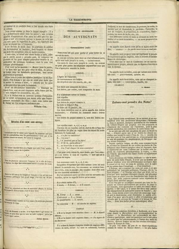 
						Affichage en mode lecture de la page
					