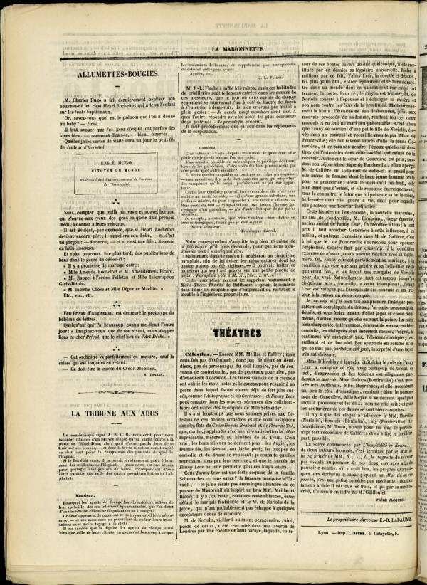 
						Affichage en mode lecture de la page
					