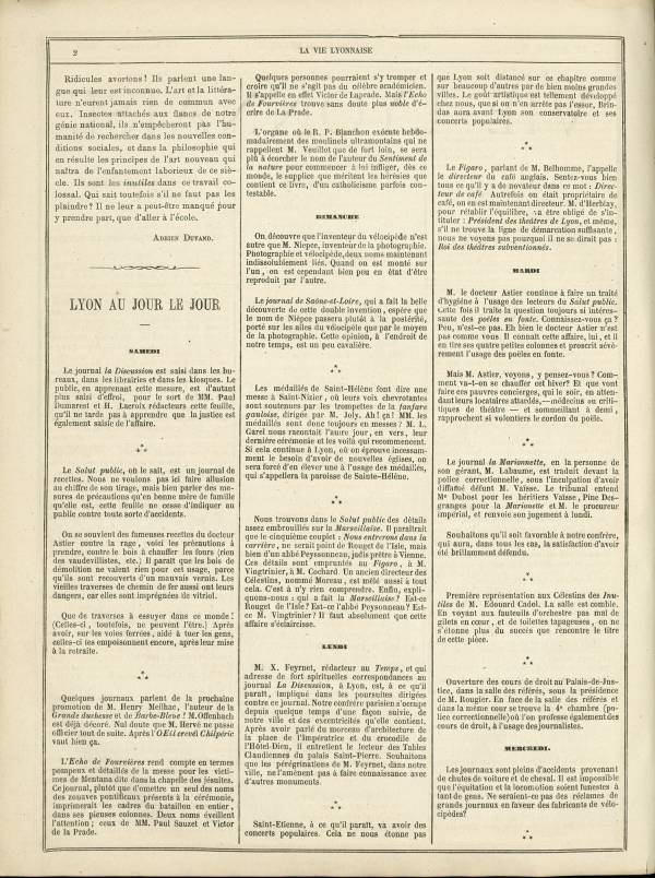 
						Affichage en mode lecture de la page
					