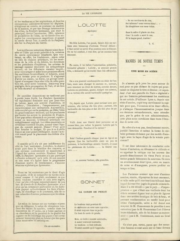 
						Affichage en mode lecture de la page
					