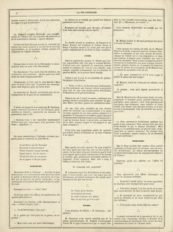 
						Affichage en mode lecture de la page
					