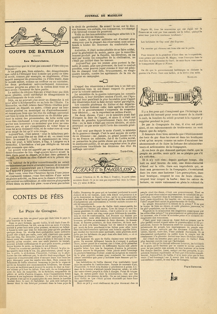 
						Affichage en mode lecture de la page
					