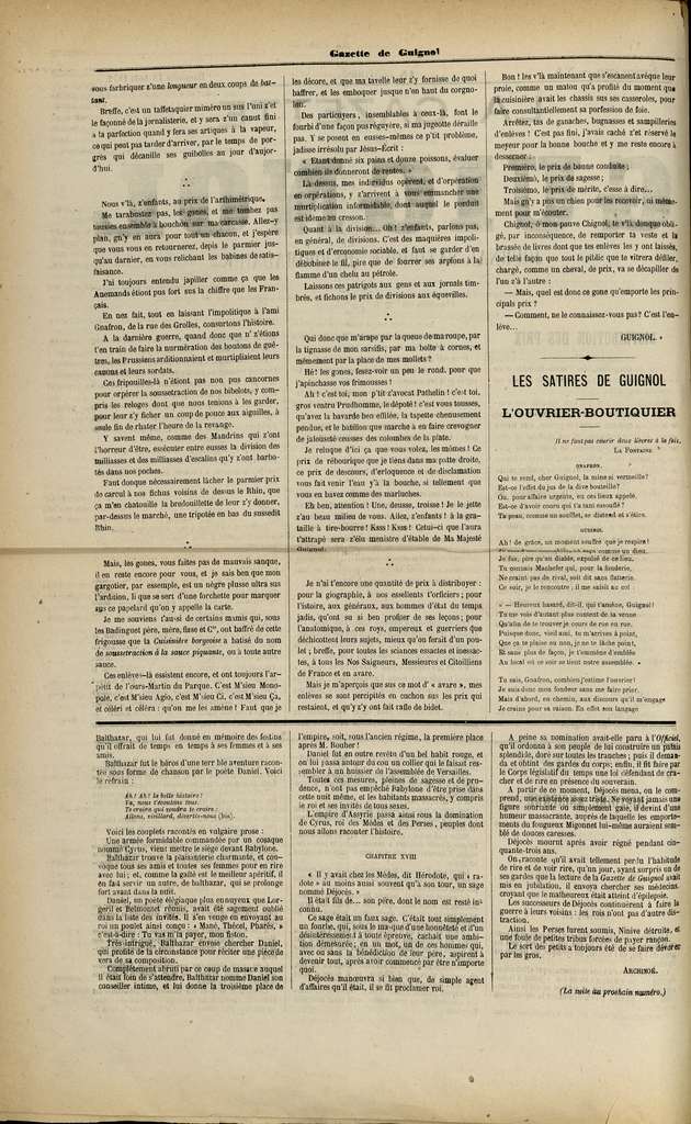 
						Affichage en mode lecture de la page
					