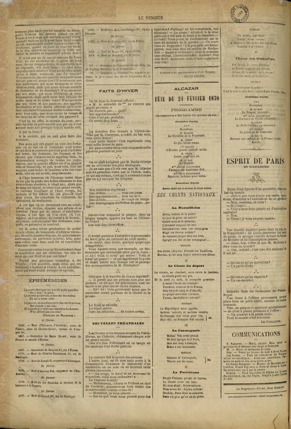 
						Affichage en mode lecture de la page
					