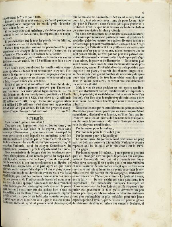 
						Affichage en mode lecture de la page
					