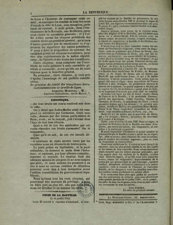 
						Affichage en mode lecture de la page
					