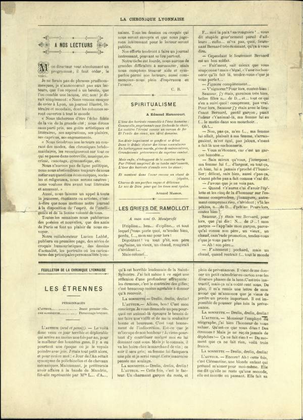 
						Affichage en mode lecture de la page
					