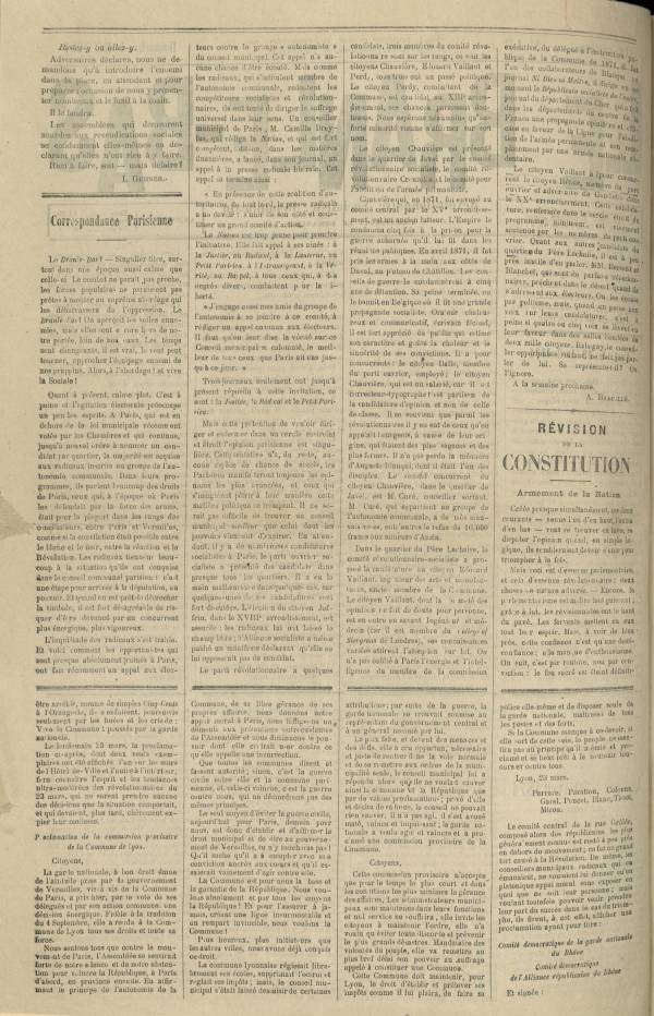 
						Affichage en mode lecture de la page
					