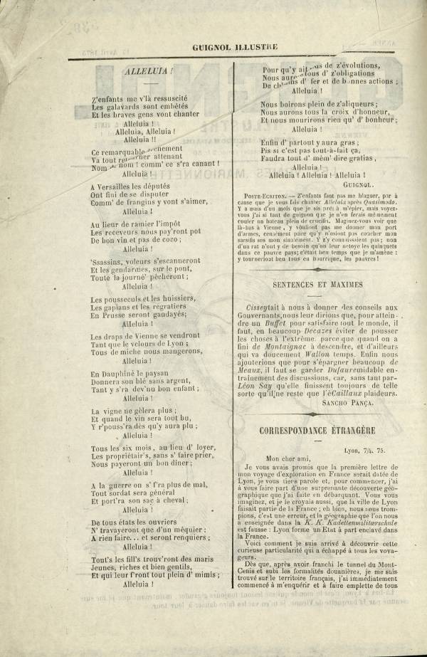 
						Affichage en mode lecture de la page
					