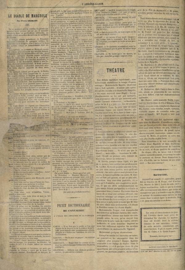 
						Affichage en mode lecture de la page
					