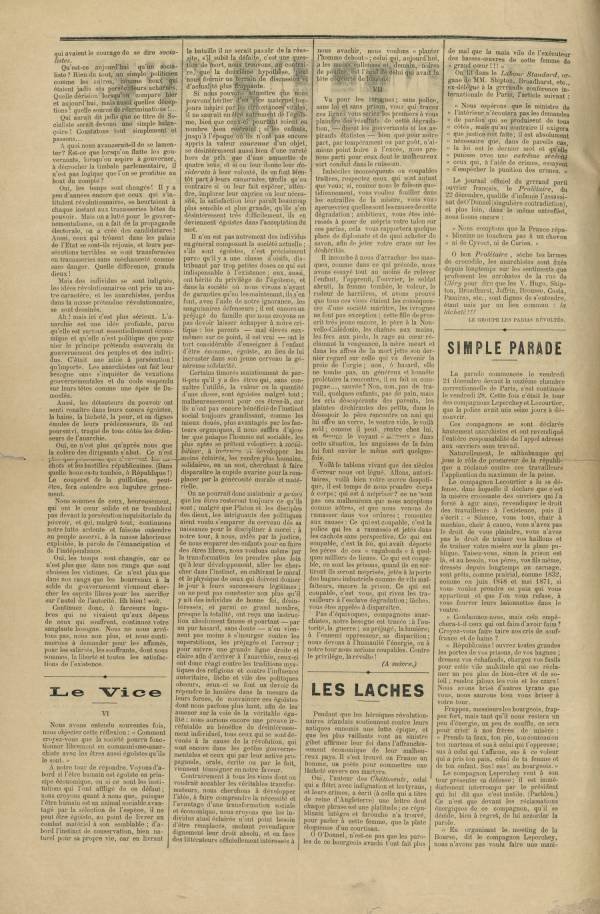 
						Affichage en mode lecture de la page
					