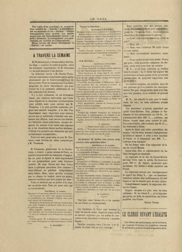 
						Affichage en mode lecture de la page
					
