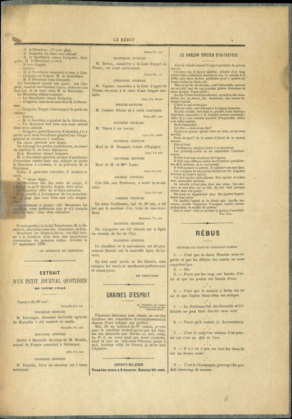 
						Affichage en mode lecture de la page
					